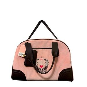 NEW Juicy Couture Heritage Weekender Duffle Bag in Pink OS